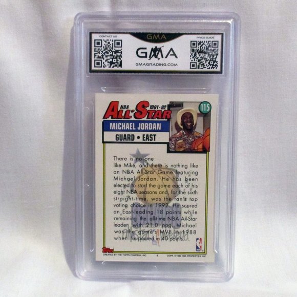 1992 Topps Michael Jordan All Star Card #1… - Picture 2 of 2